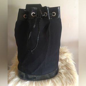 COPY - Gucci Bamboo Single Strap Drawstring Backpack (VINTAGE) **CIRCA 1990s**